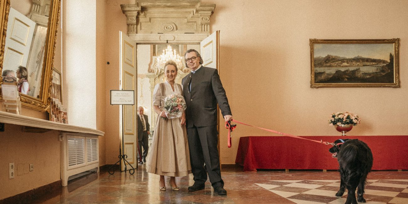 Hochzeit von Ulla und Maximilian im Schloss Mirabell in Salzburg