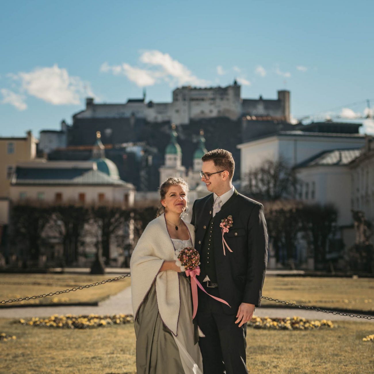 Hochzeit von Sophia & Lorenz im Schloss Mirabell in Salzburg