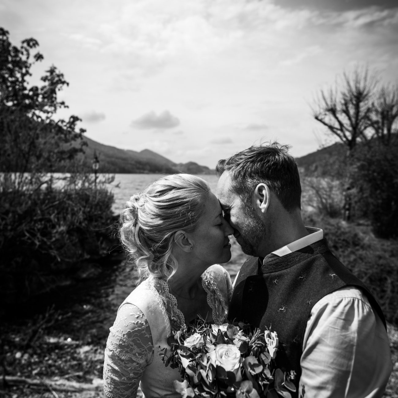 Hochzeit von Caroline & Markus in Ebenau mit anschließender Feier auf der Waldhofalm.