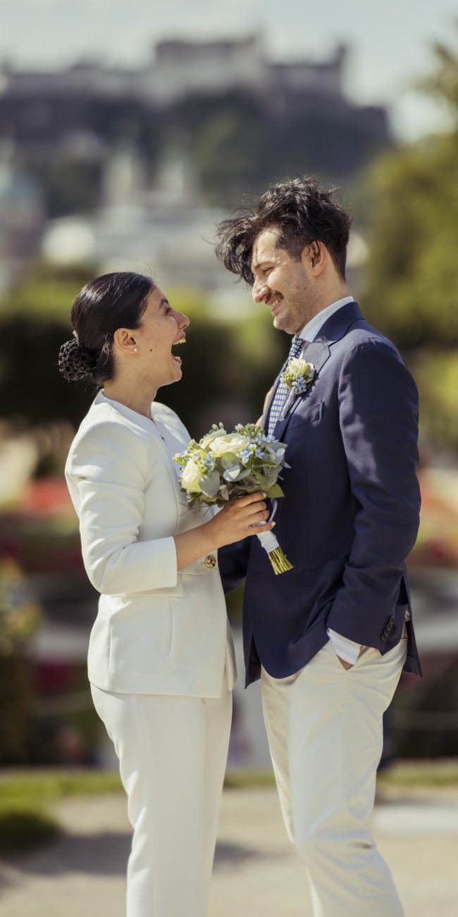 Hochzeit im Schloss Mirabell Salzburg – Brautpaar Shahnoza & Samir
